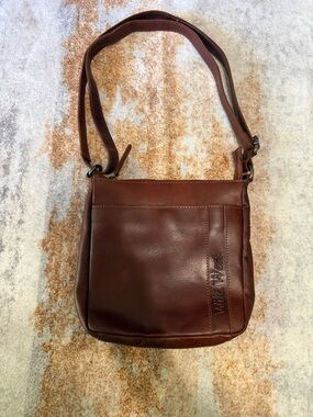 Wild West Brown Leather Crossbody Bag